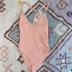 Peach bodysuit size medium